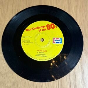 Bobby‎ Mackey Pepsi Man 1982 Promo 45 RPM Single Country Vinyl Record Rare VTG